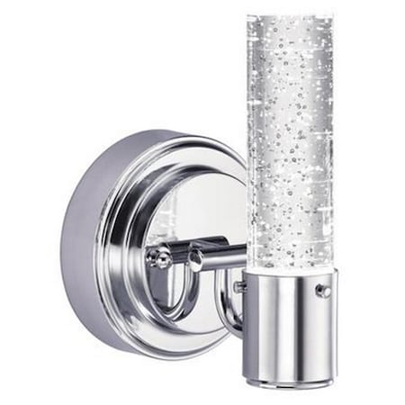 Brightbomb Cava One Light LED Indoor Wall Fixture, Chrome BR2689885